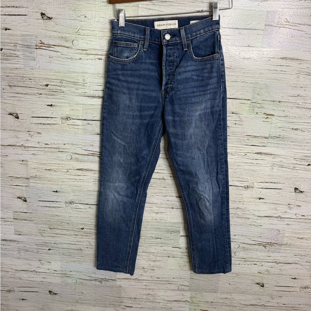 Denim Forum Yoko High Rise Slim jeans size 24 button fly